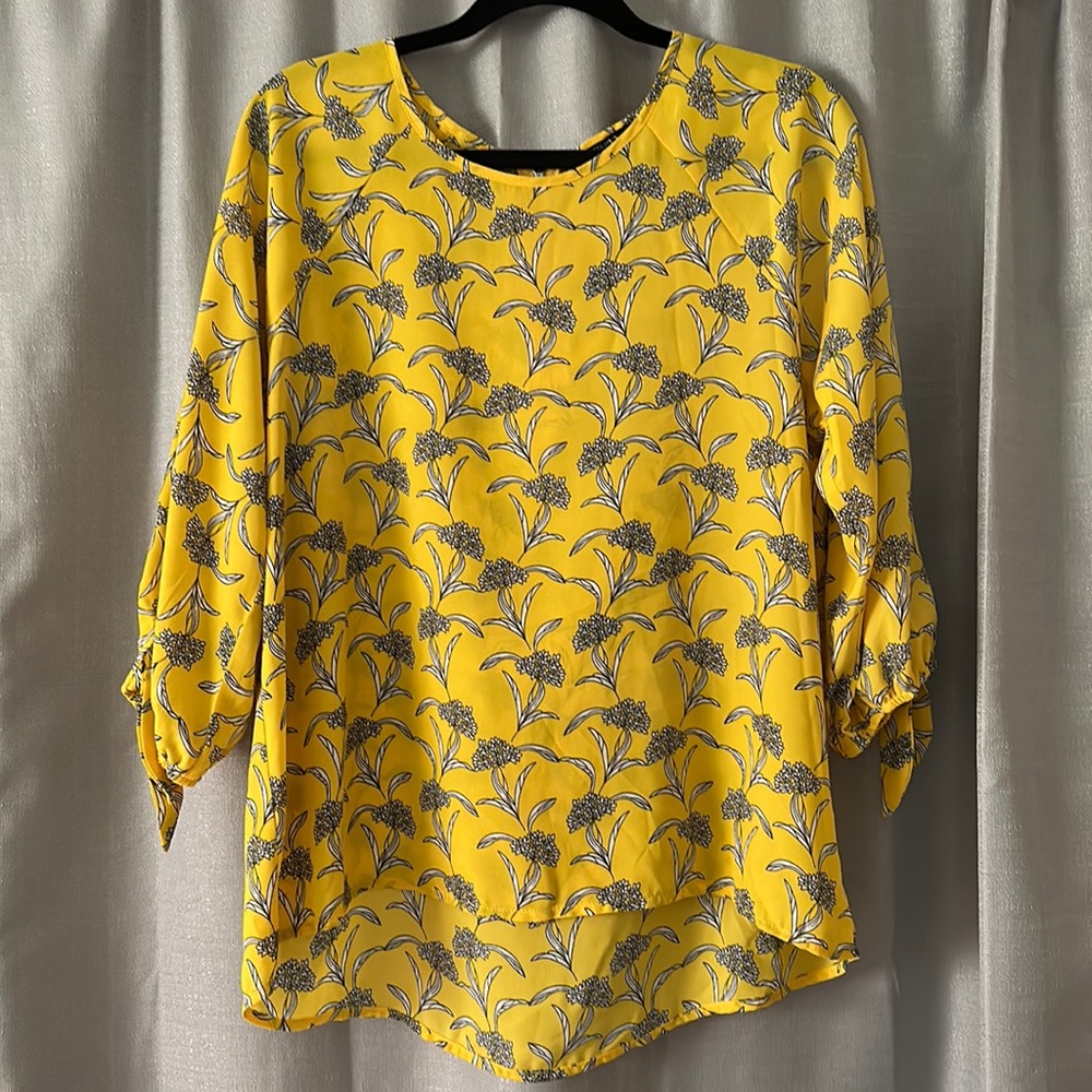 Papermoon yellow shirt / top - NWOT